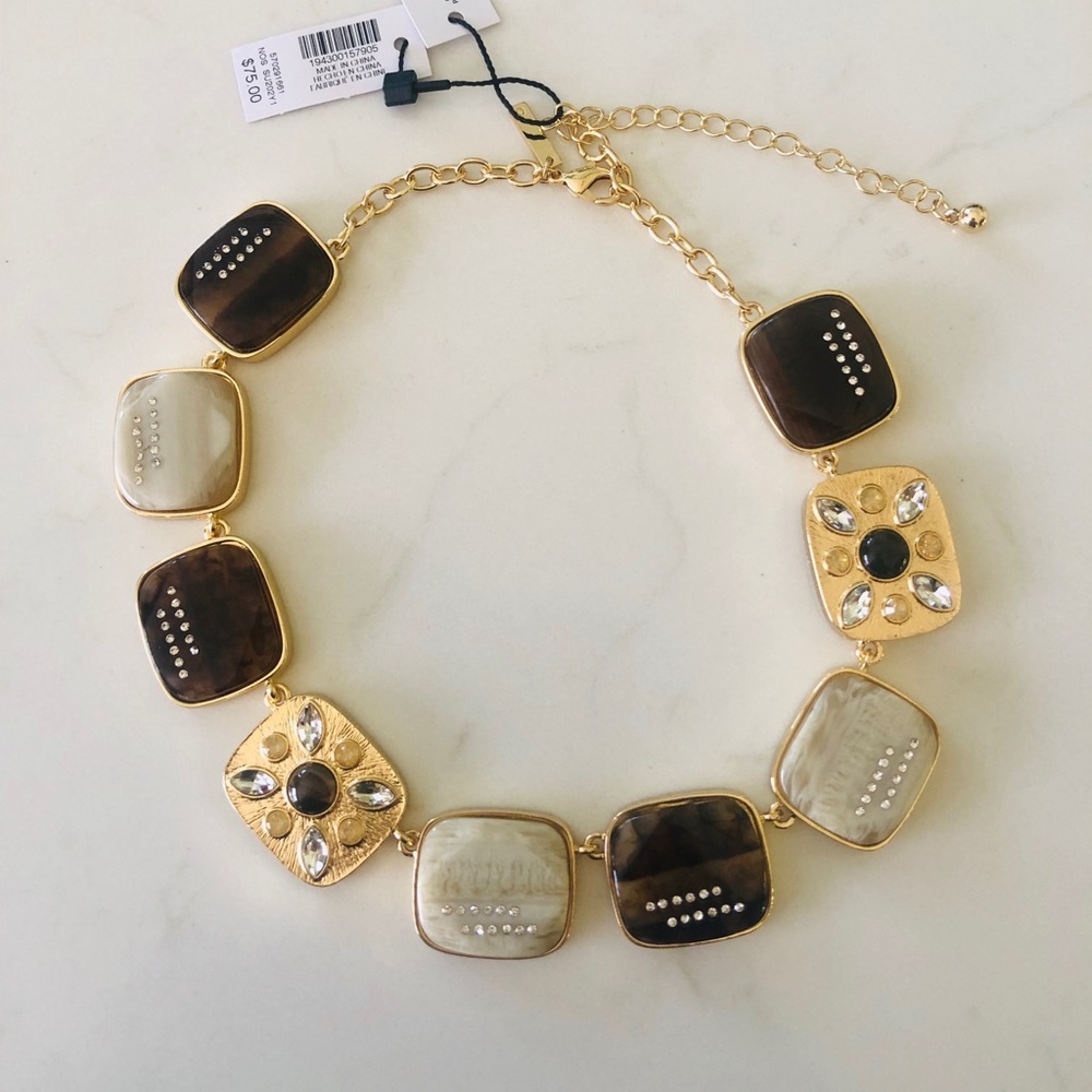 White House Black Market HORN STATEMENT NECKLACE